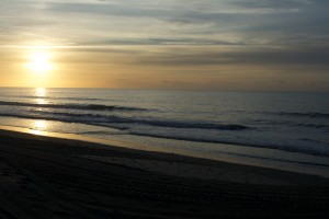 Sunrise on the beach, Surfside, SC